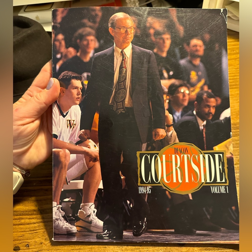 Wake Forest Demon Deacons Vintage 1995 Courtside Magazine Program